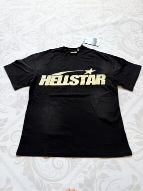 Hellstar Black Graphic Crewneck T-Shirt M